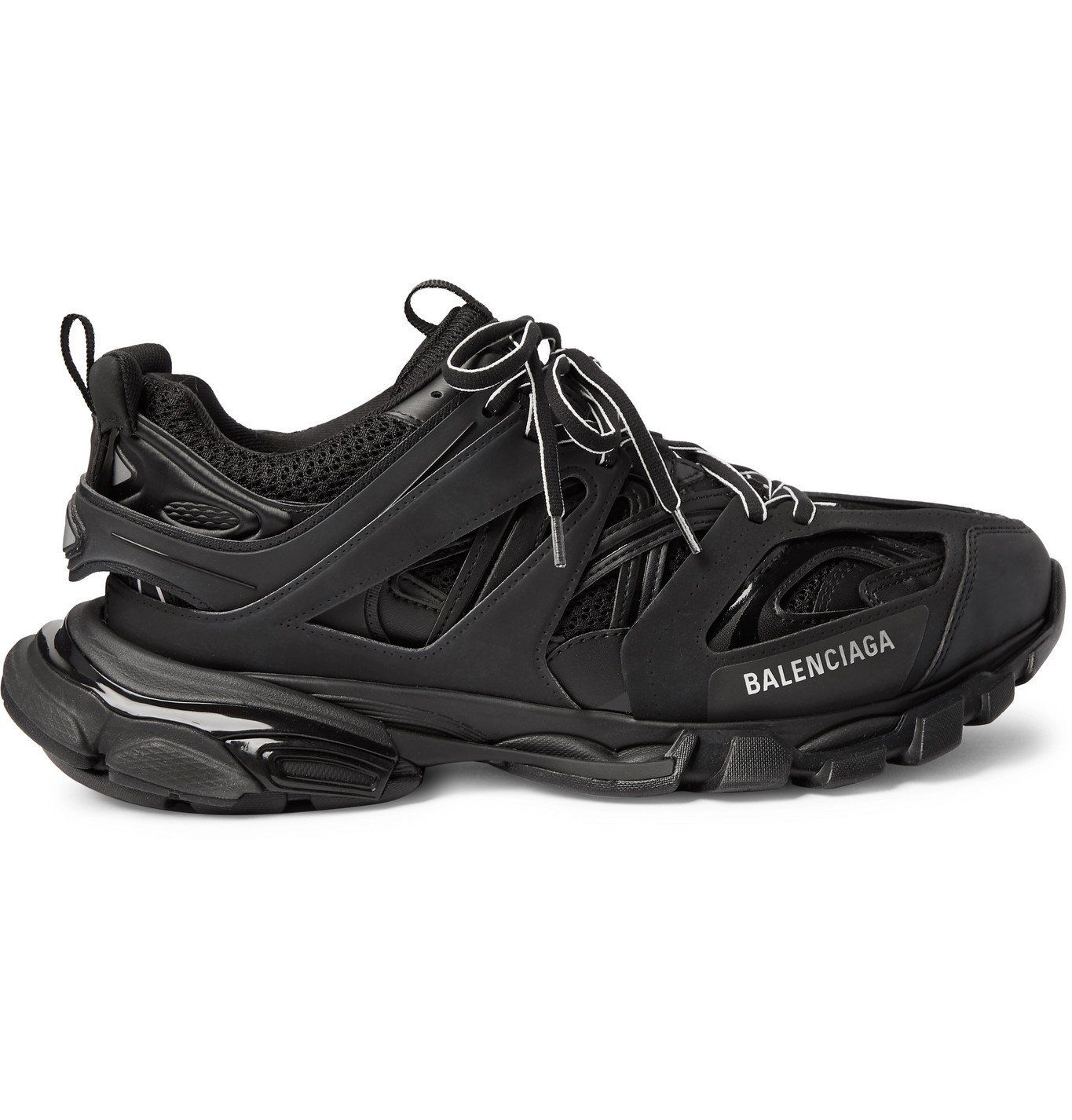 Balenciaga - Track Nylon, Mesh and Rubber Sneakers - Black Balenciaga