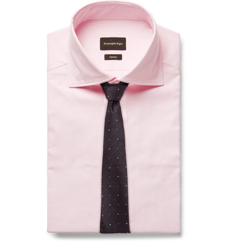 Ermenegildo Zegna - Trofeo Pink Gingham Cotton-Poplin Shirt - Men ...