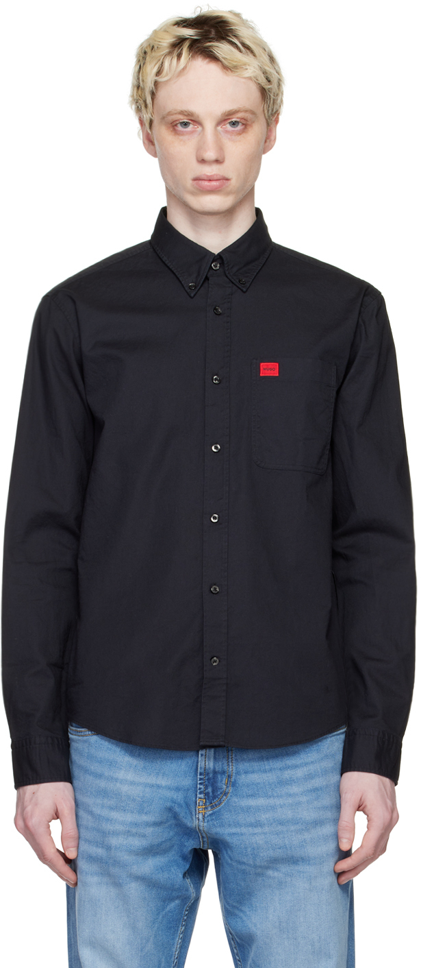 Hugo Black Patch Shirt Hugo Boss