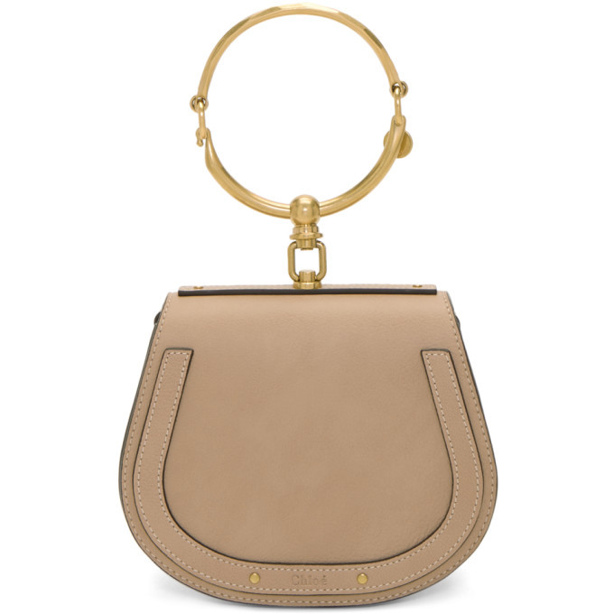 chloe small nile bracelet bolsa biscotti beige