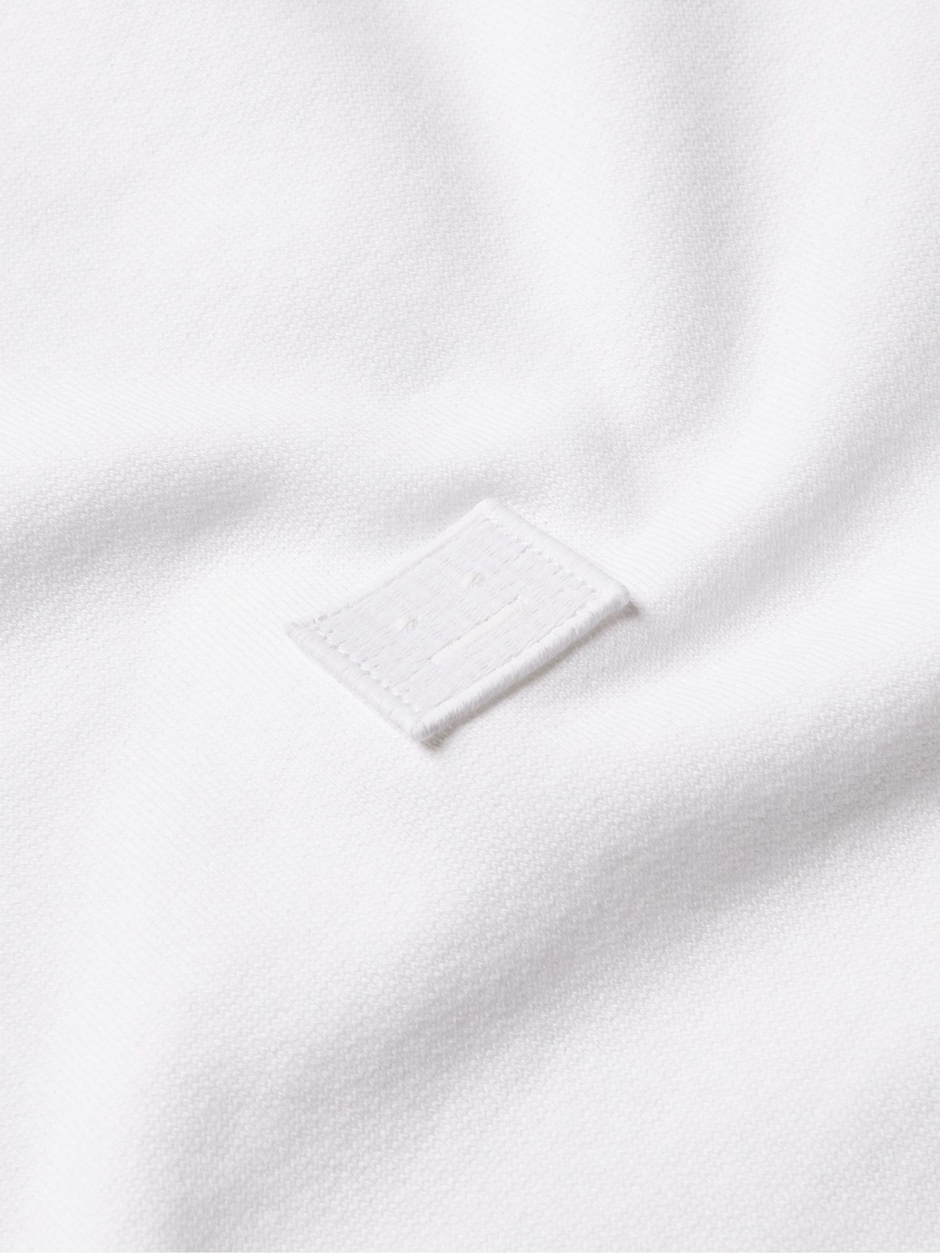 ACNE STUDIOS - Forba Logo-Appliquéd Cotton-Jersey Sweatshirt - White ...