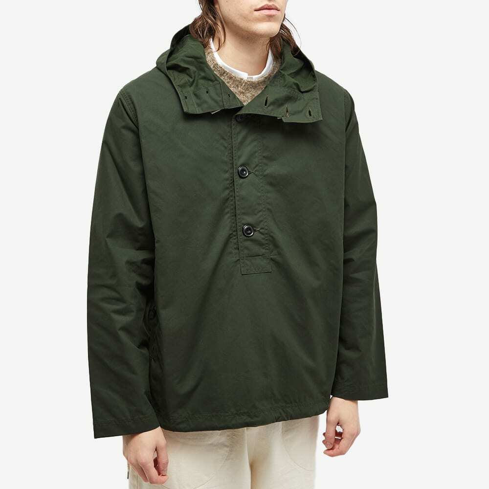 Albam Men's Waxed Overhead Smock in Green Albam