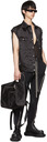 Rick Owens Black Nylon Cargo Backpack