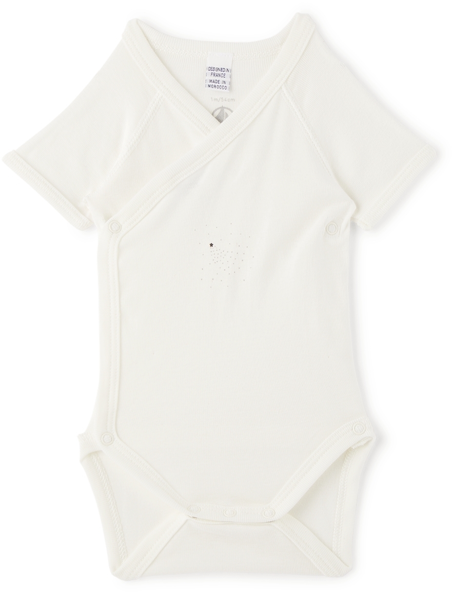 Petit Bateau Baby Wrapover Bodysuit 5Pack