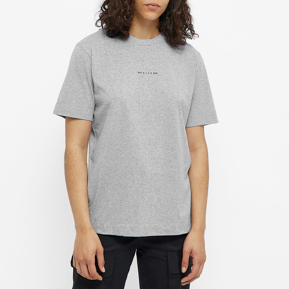 1017 ALYX 9SM Women's Melt Circle Logo T-Shirt in Grey