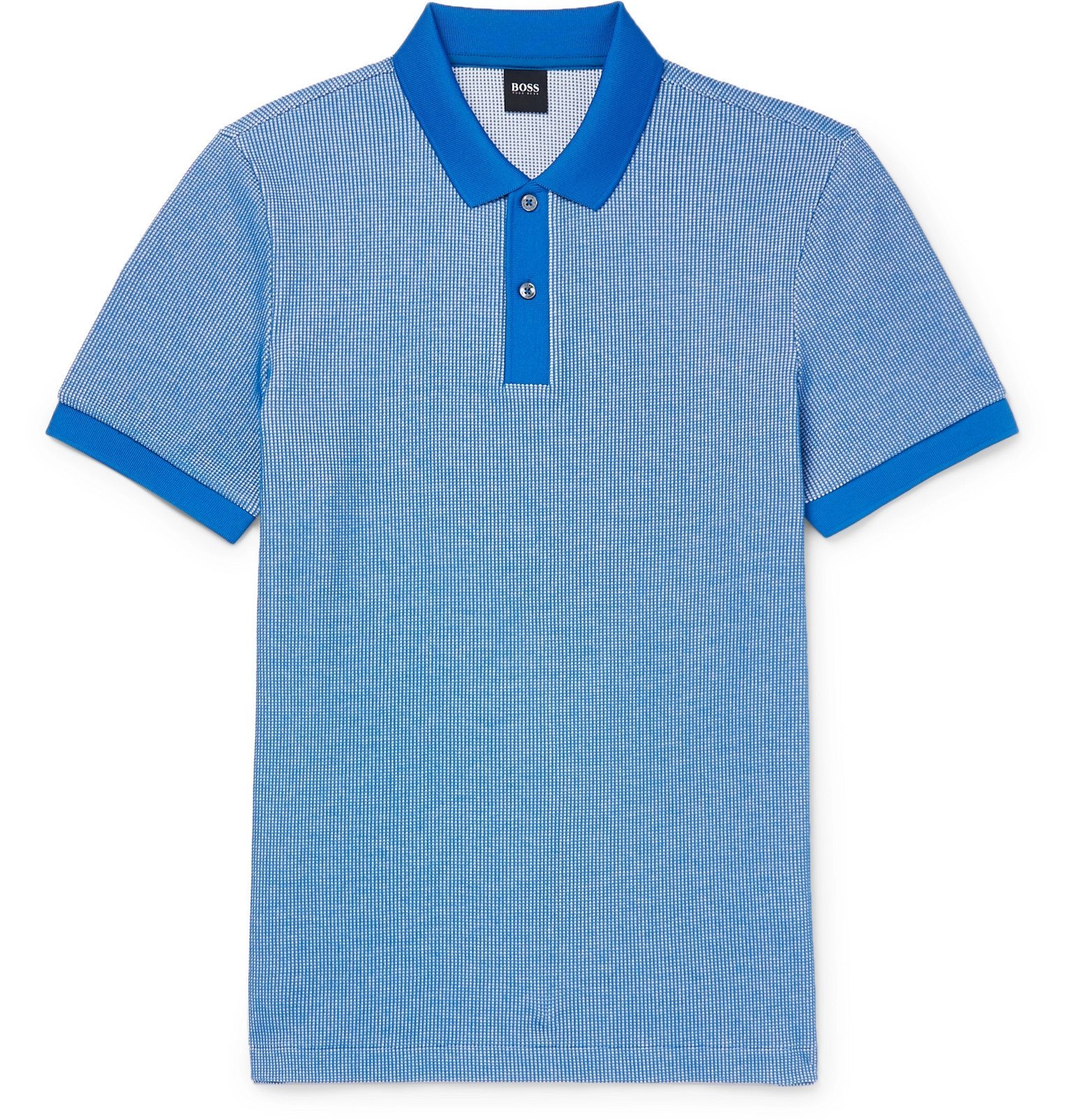 hugo boss knitted polo shirt
