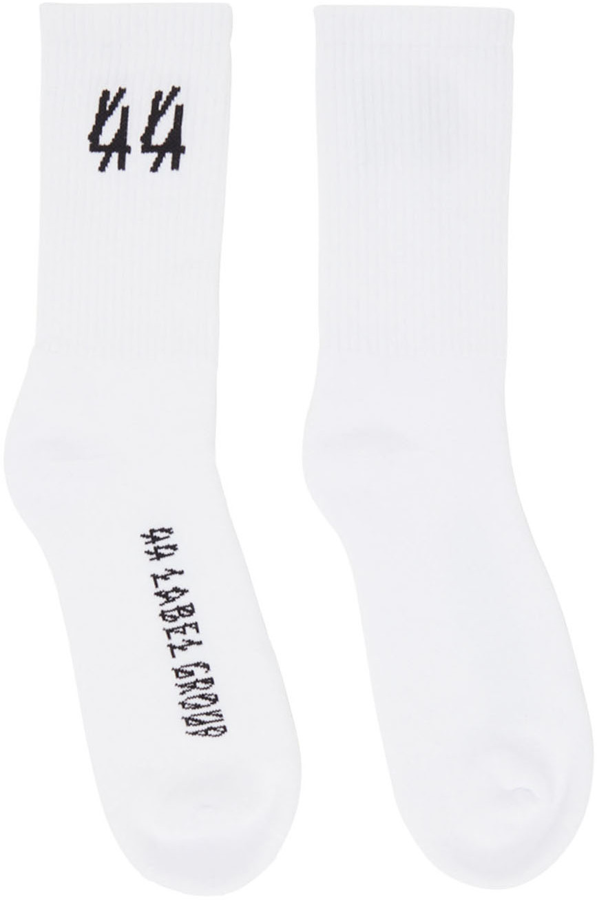 44 Label Group White 44 Logo Socks