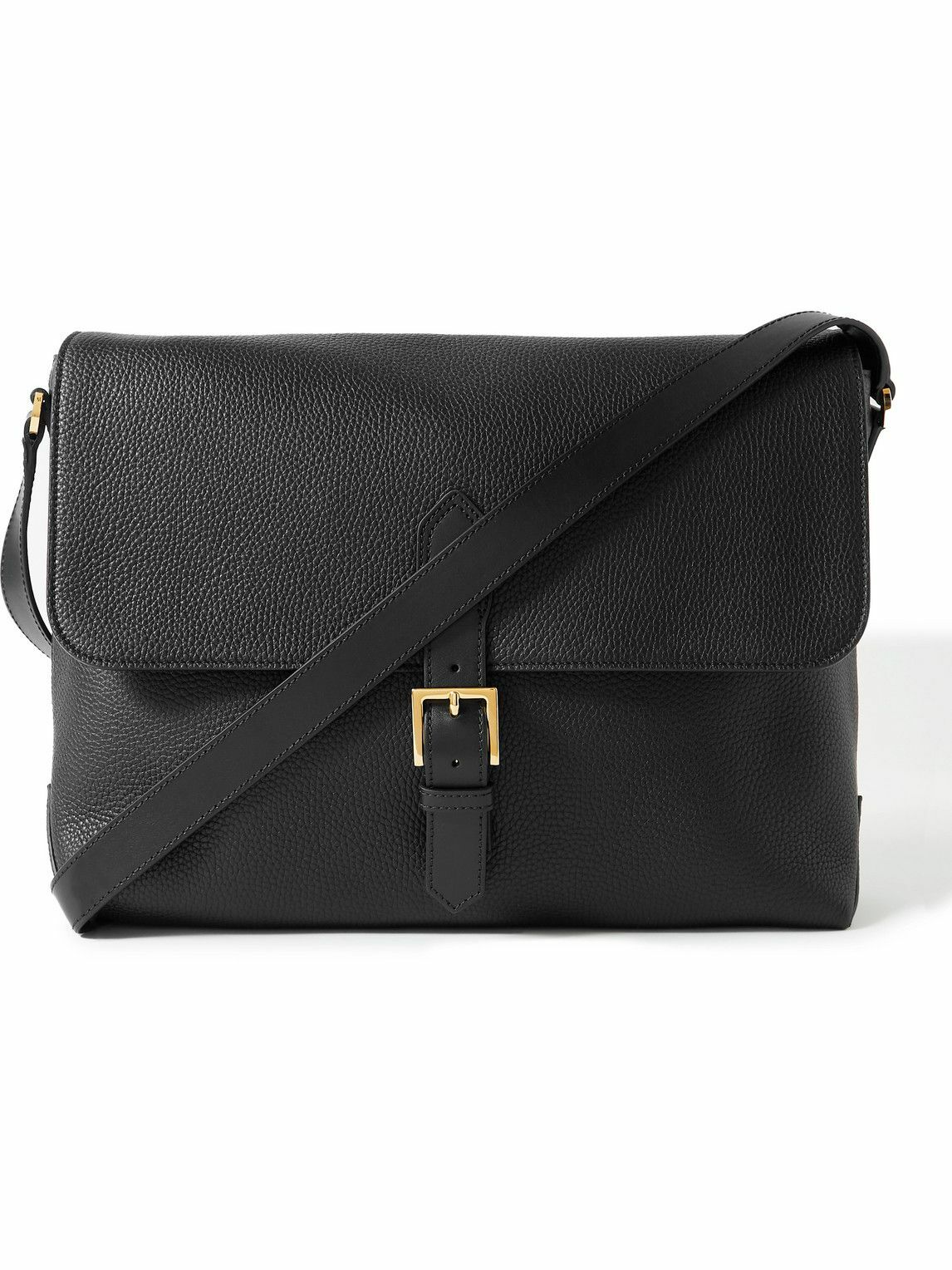 TOM FORD - Pebble-Grain Leather Messenger Bag TOM FORD