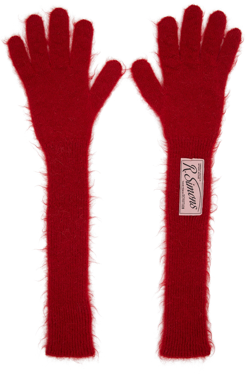 raf simons fingerless gloves