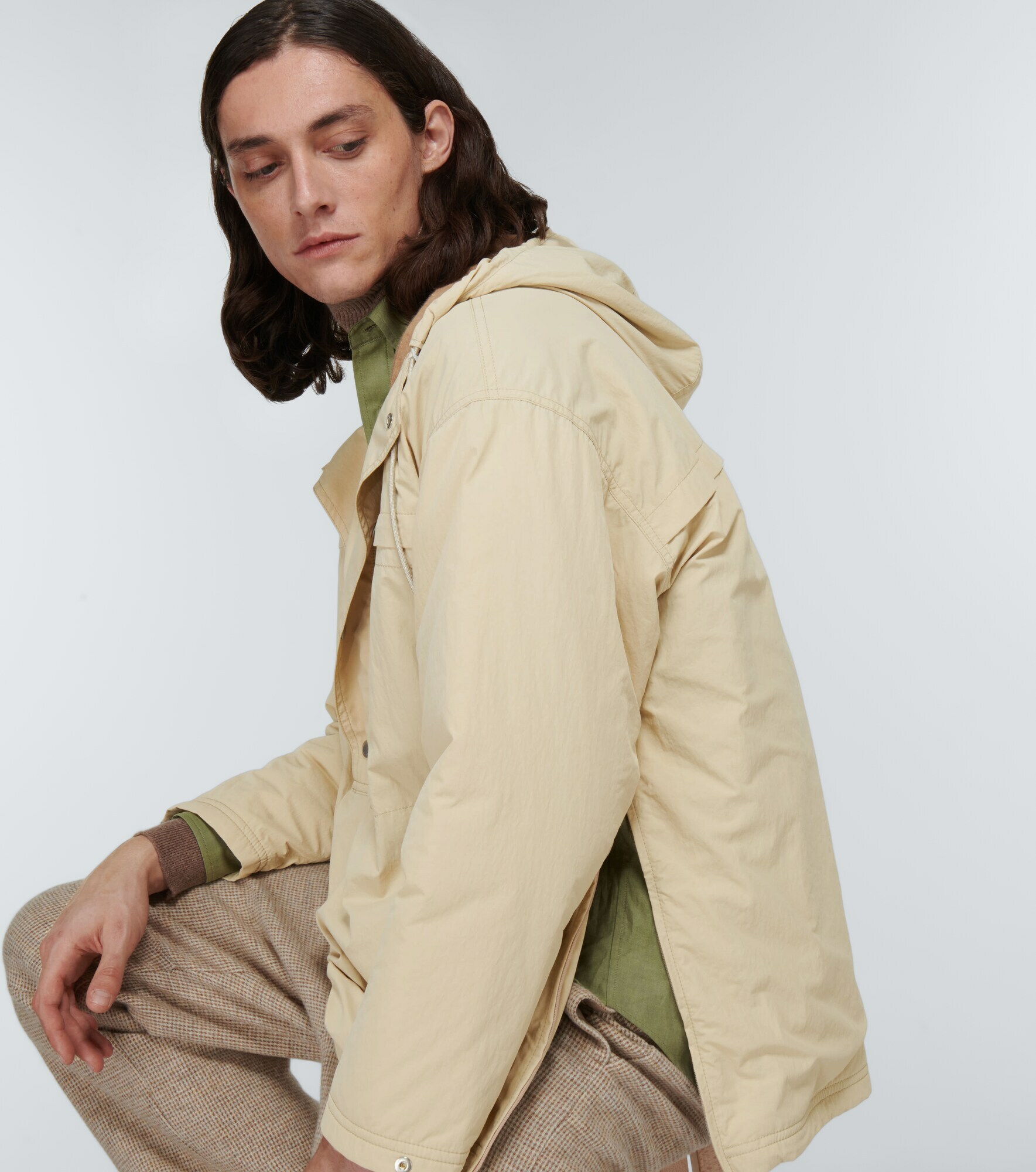Auralee Hooded halfplacket jacket Auralee