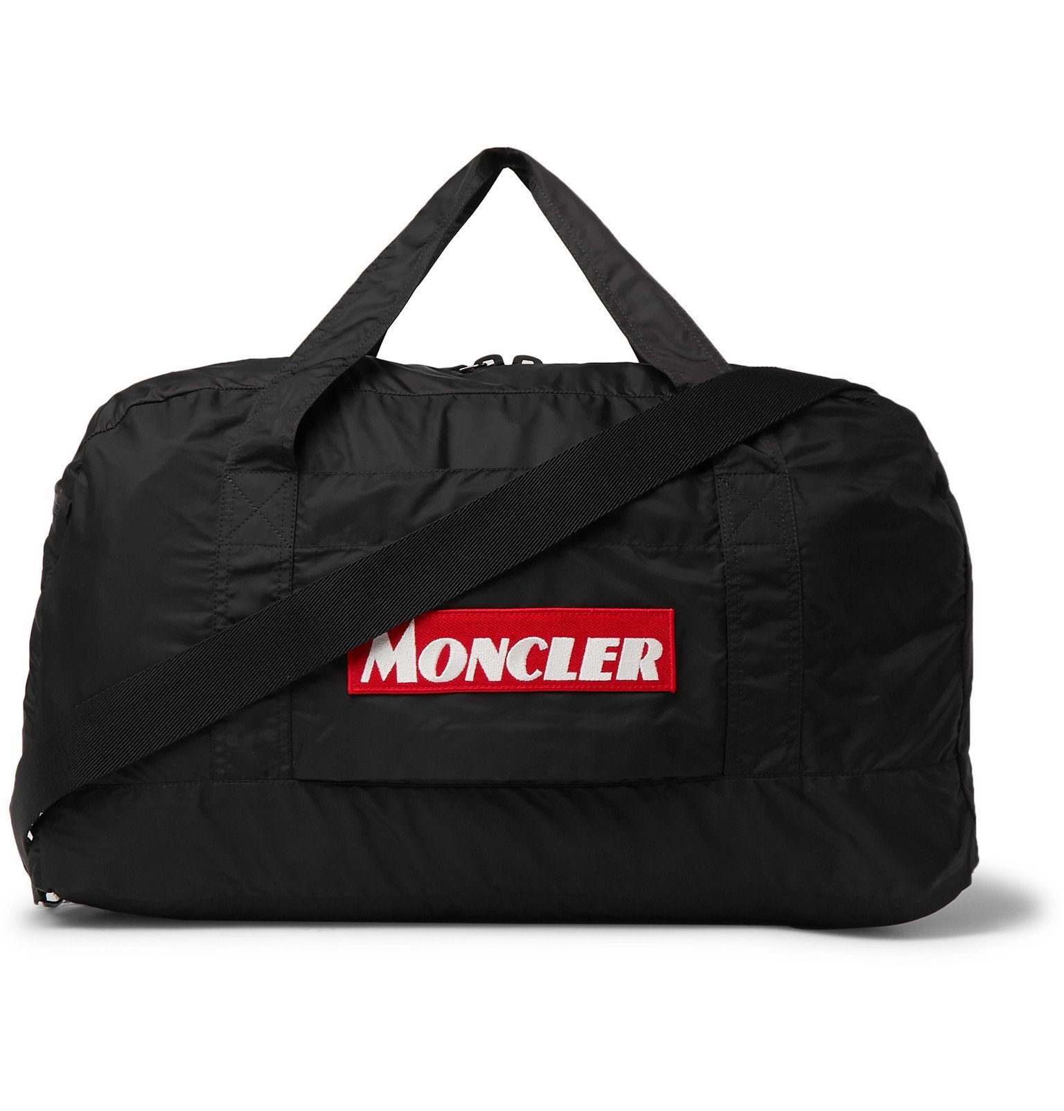 Moncler - Nivelle Logo-Appliquéd Shell Duffle Bag - Black Moncler