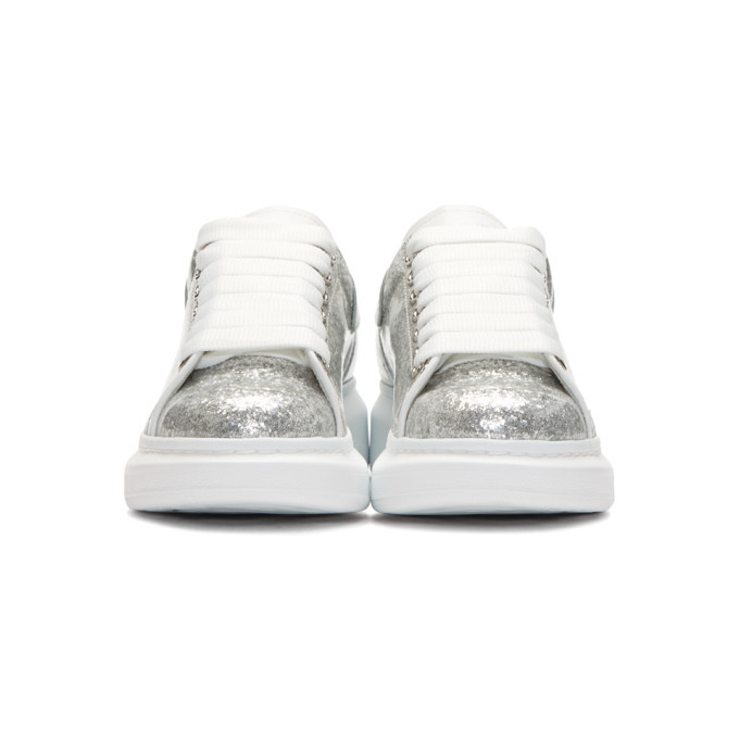 alexander mcqueen white glitter