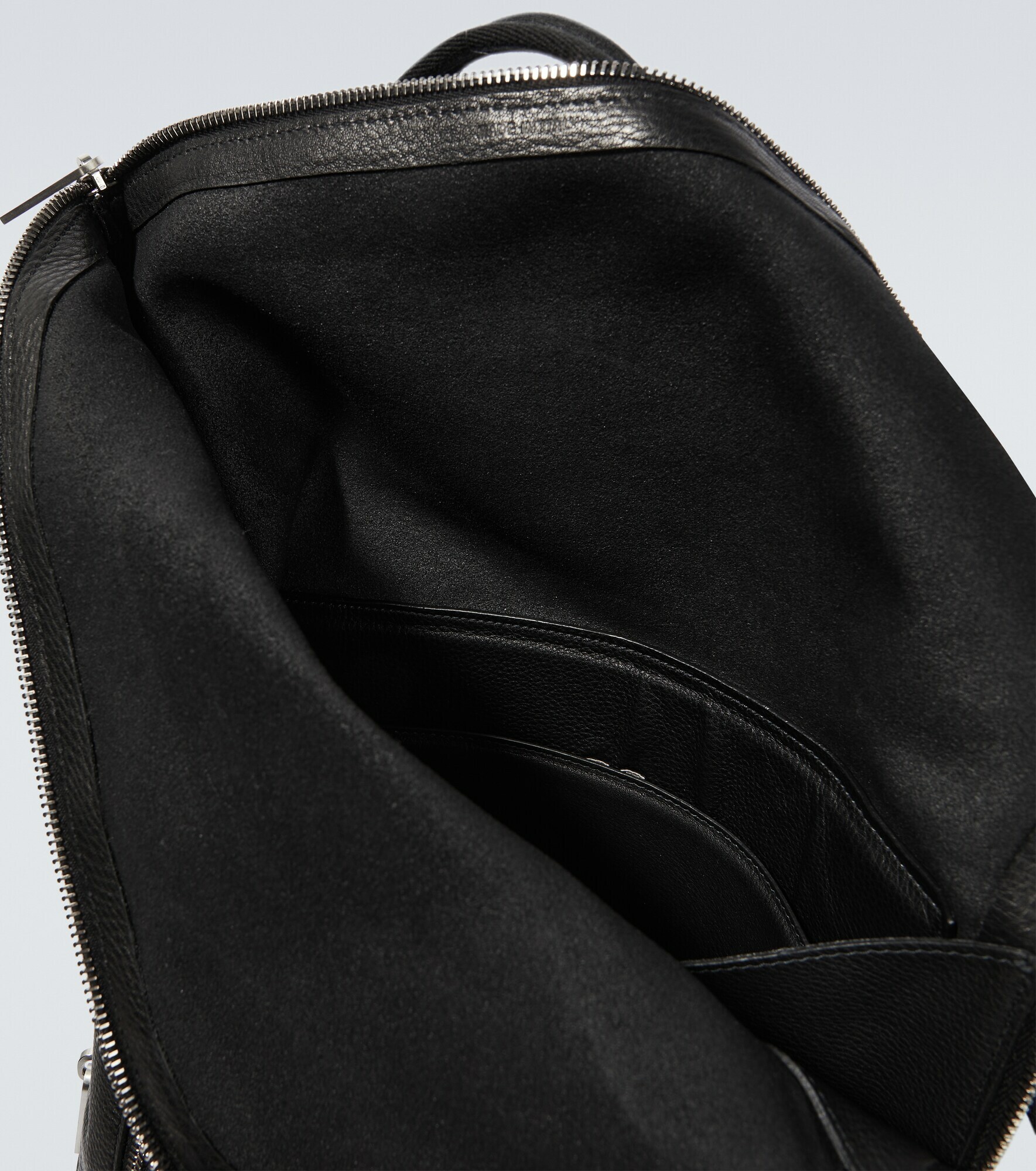 Rick Owens - Zipped leather backpack Rick Owens