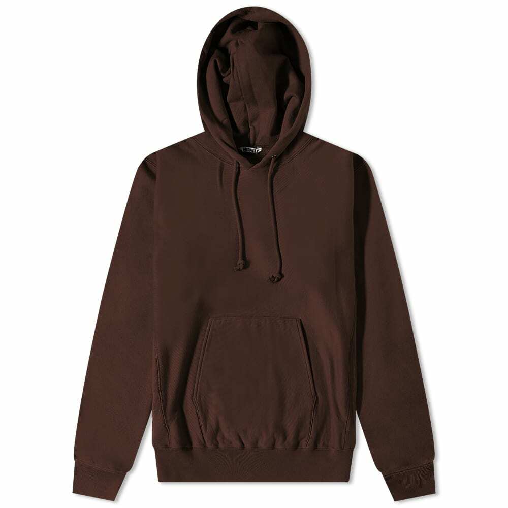 Auralee Men's Popover Hoody in Dark Brown Auralee