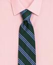 Brooks Brothers Men's Rep Tie | Green/Light Blue