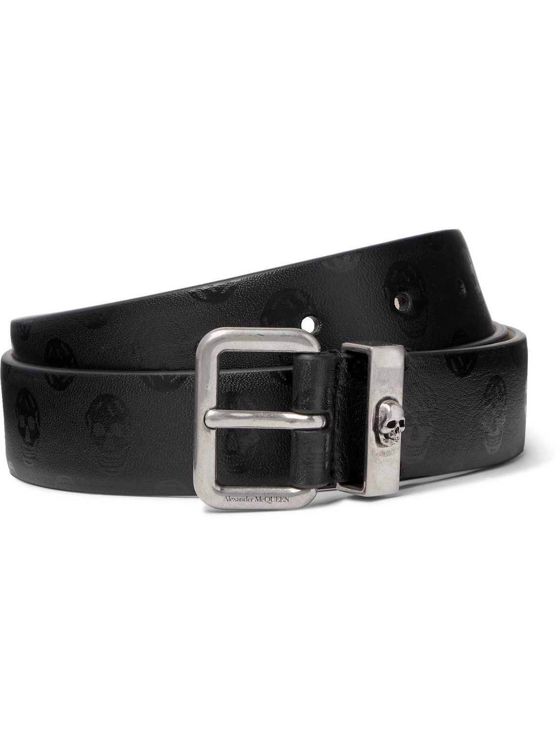 Alexander Mcqueen Women Black Leather Belt
