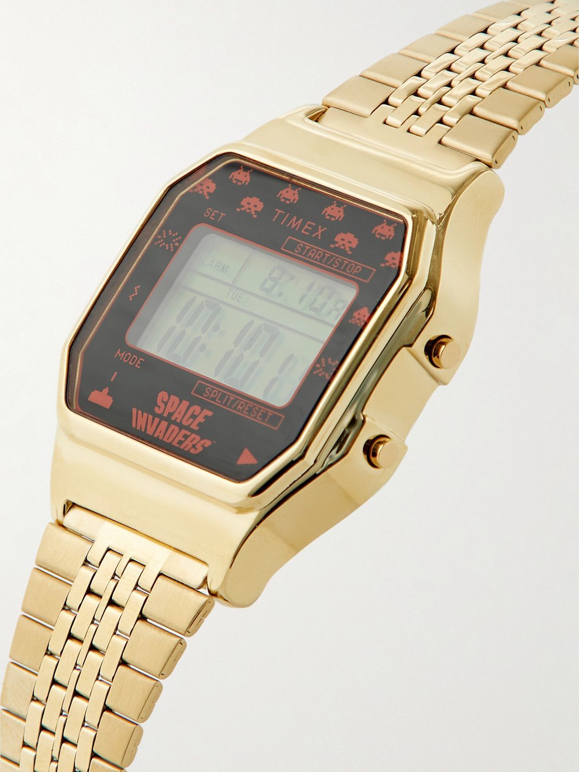 Timex - Space Invaders T80 34mm Gold-Tone Watch Timex