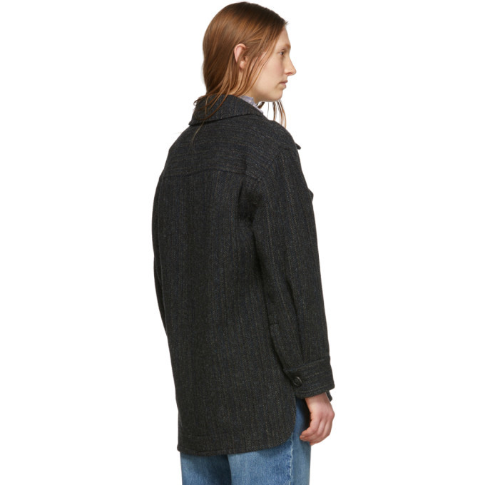 Isabel Marant Etoile Black Wool Garvey Jacket