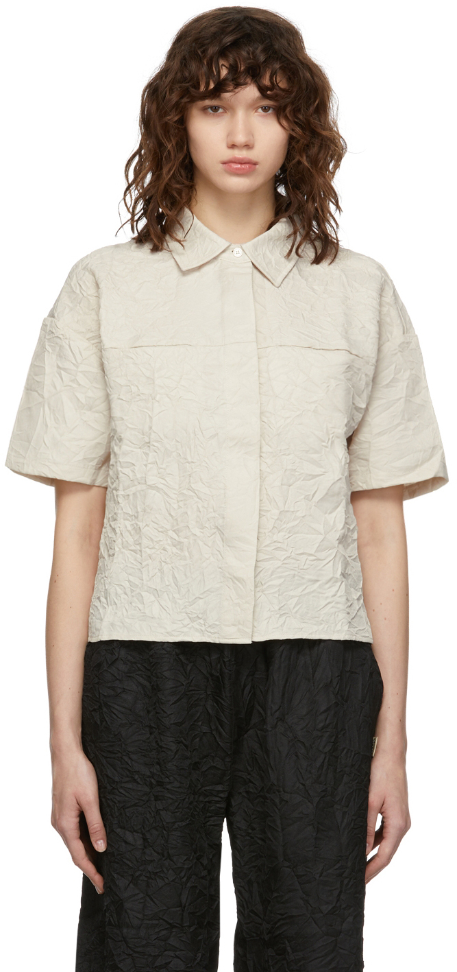 Stüssy Off-White Ralphie Crinkly Work Short Sleeve Shirt Stussy