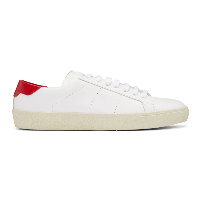 Saint Laurent White Court Classic Sneakers Saint Laurent