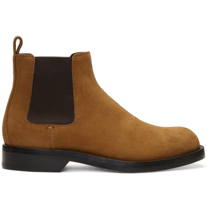 Loewe Tan Suede Chelsea Boots Loewe