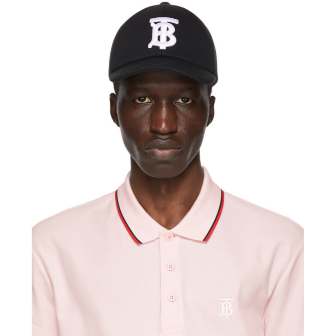 Burberry Black Monogram TB Baseball Cap 