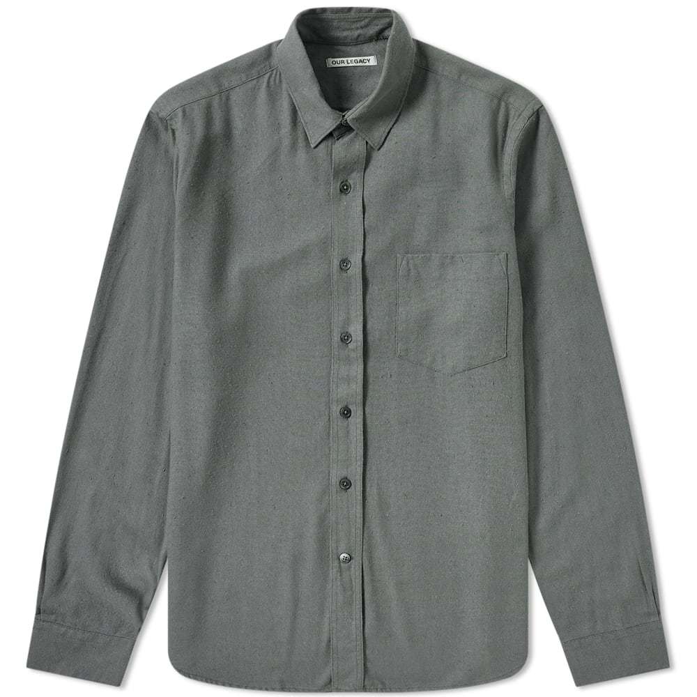 Our Legacy Classic Shirt Dull Grey Silk 