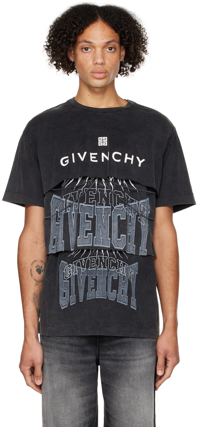 Givenchy Grey Tiered T-Shirt Givenchy