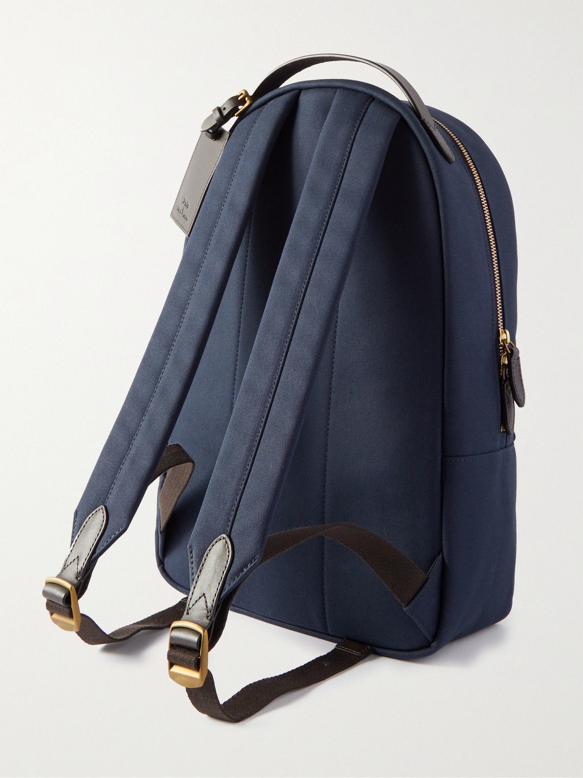Polo Ralph Lauren - Leather-Trimmed Cotton-Canvas Backpack