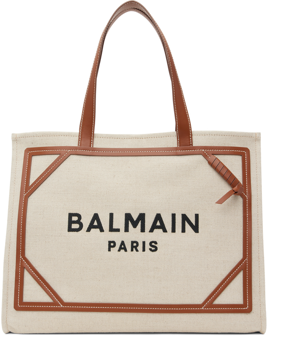 Balmain Beige B-Army 42 Tote Balmain