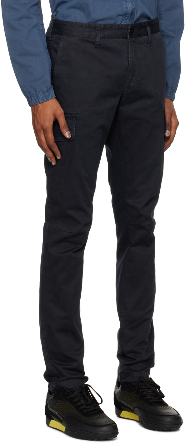 Stone Island Navy Patch Cargo Pants Stone Island