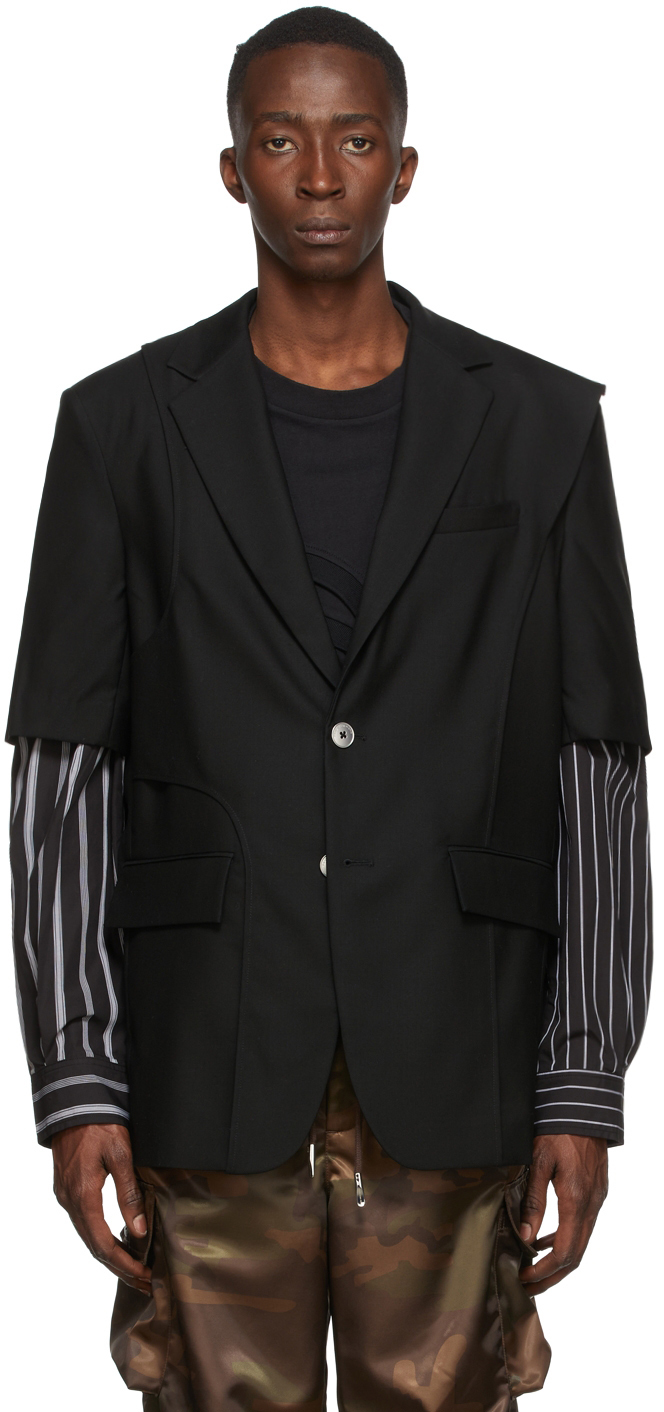 Short Sleeve Blazer Feng Chen Wang