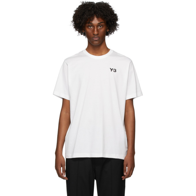 Y-3 White Graphic T-Shirt Y-3