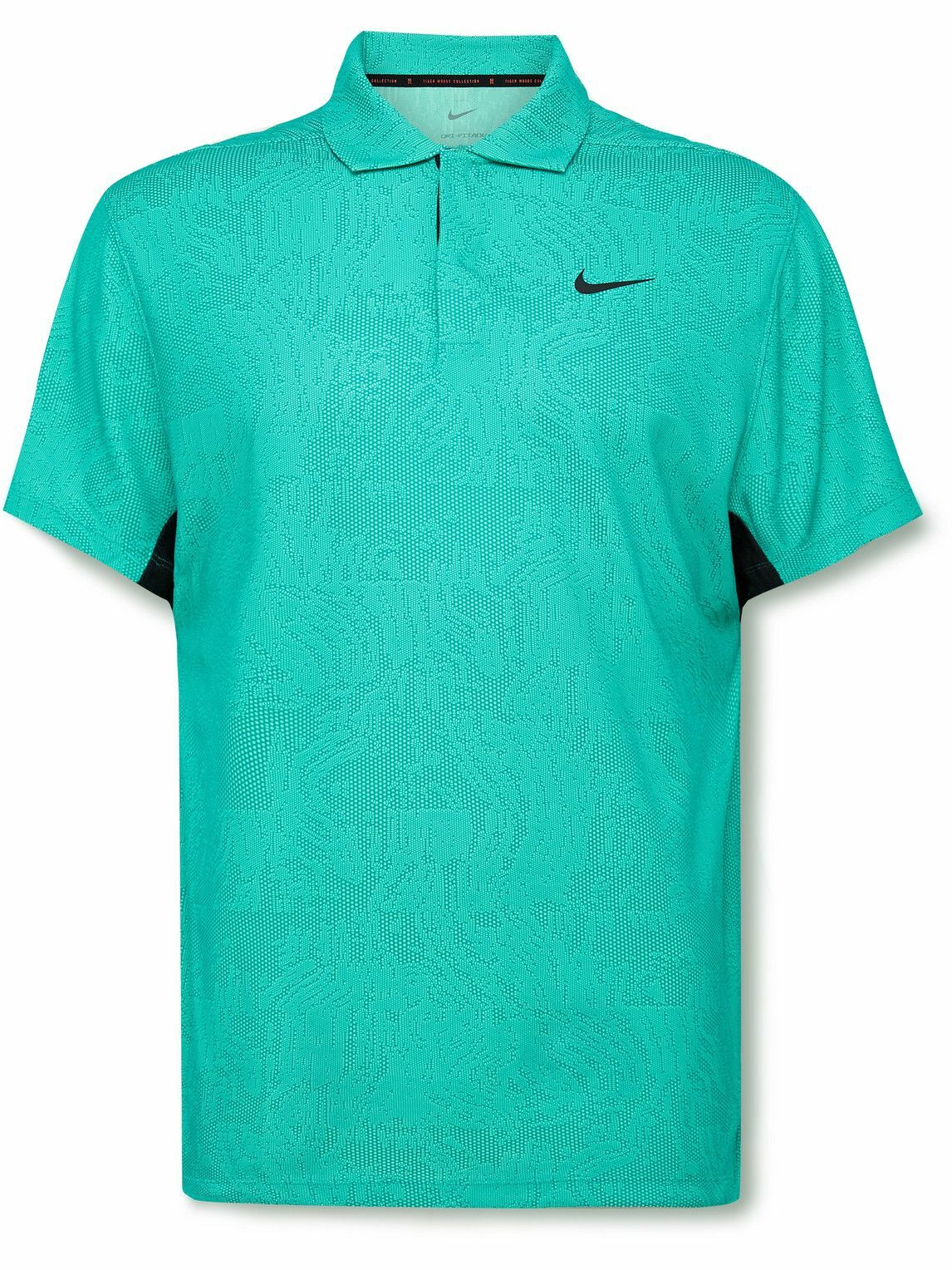 Nike Golf - Tiger Woods Textured Dri-FIT ADV Golf Polo Shirt - Green ...