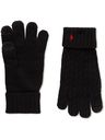 Polo Ralph Lauren - Logo-Embroidered Cable-Knit Wool-Blend Gloves