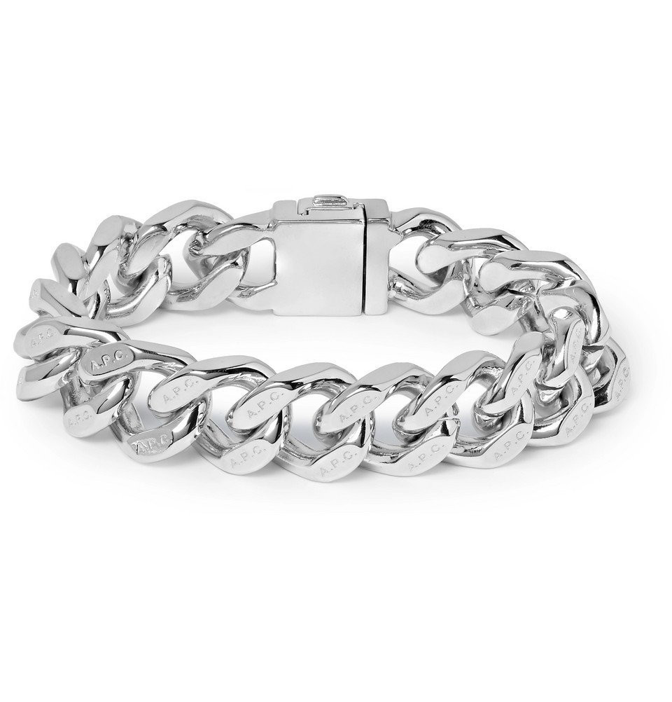 A.P.C. - Stainless Steel ID Bracelet - Men - Silver A.P.C.