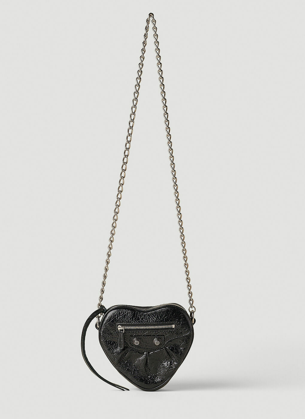 Balenciaga - Cagole Heart Shoulder Bag in Black Balenciaga