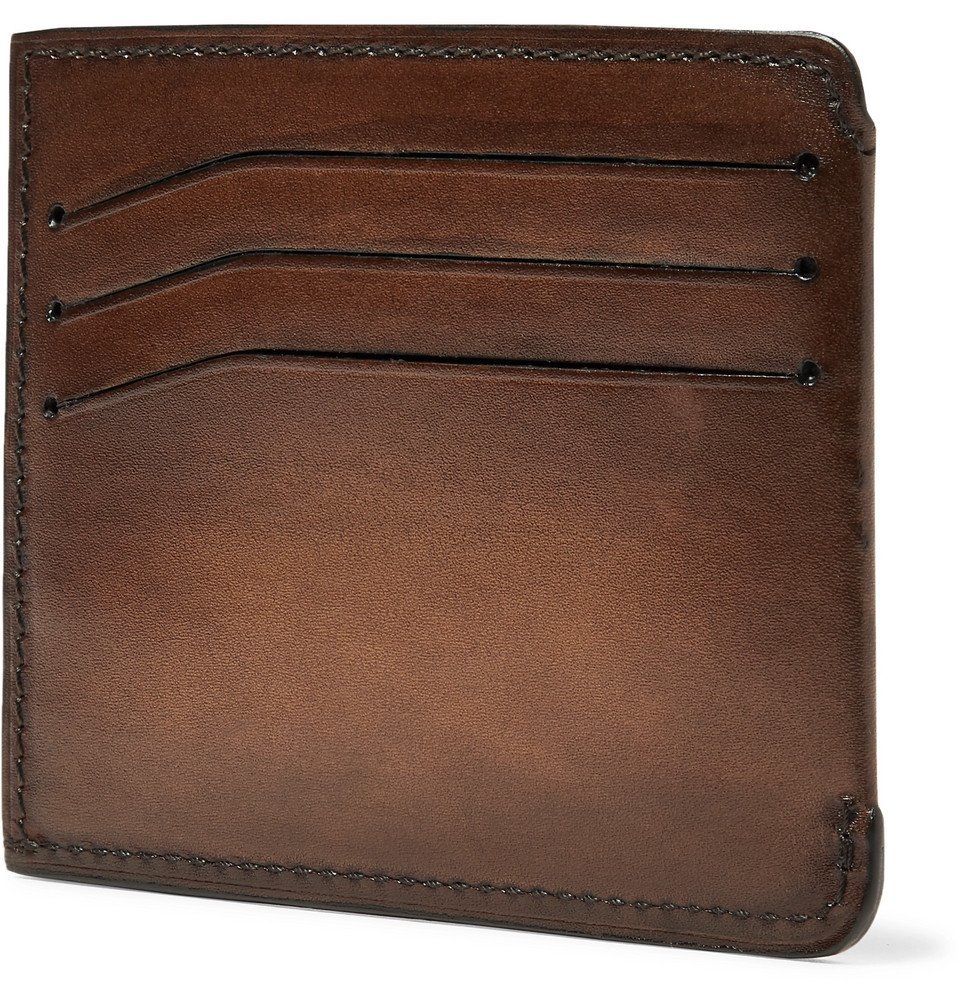 Berluti - Bambou Leather Cardholder - Men - Brown Berluti