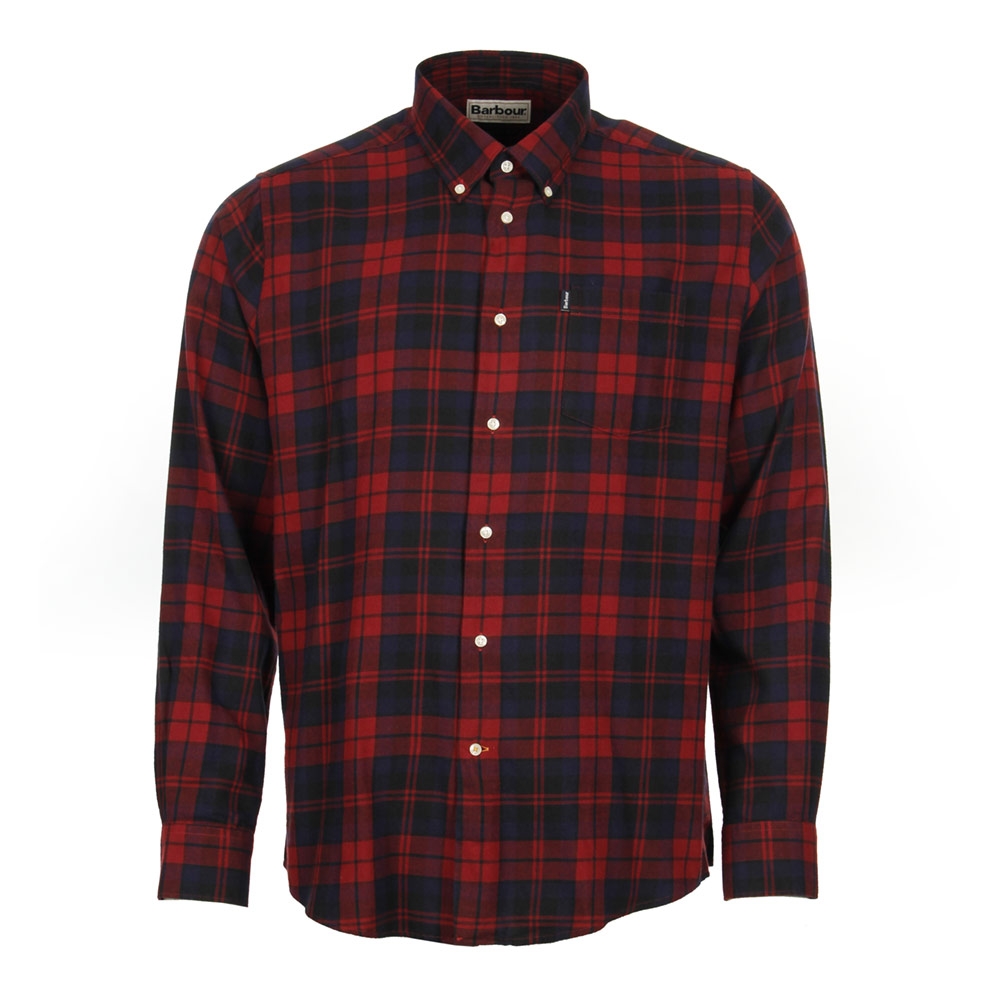 barbour red shirt