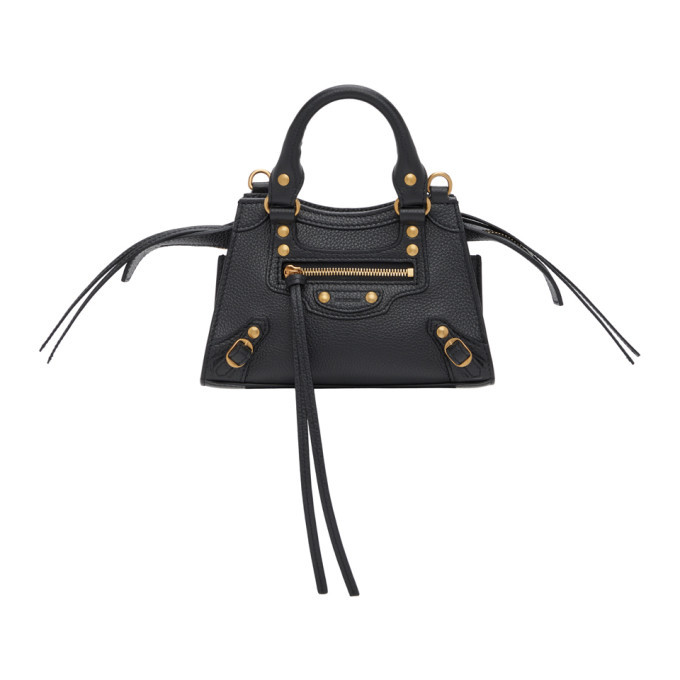 Balenciaga Black Nano Neo Classic Top Handle Bag Balenciaga