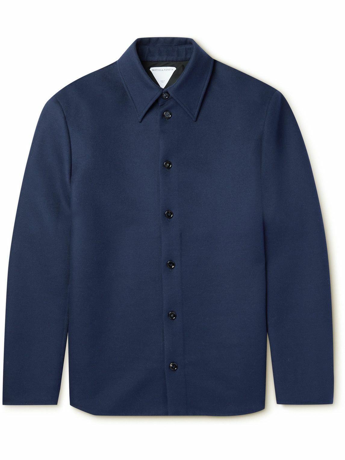 Bottega Veneta - Wool-Flannel Overshirt - Blue Bottega Veneta