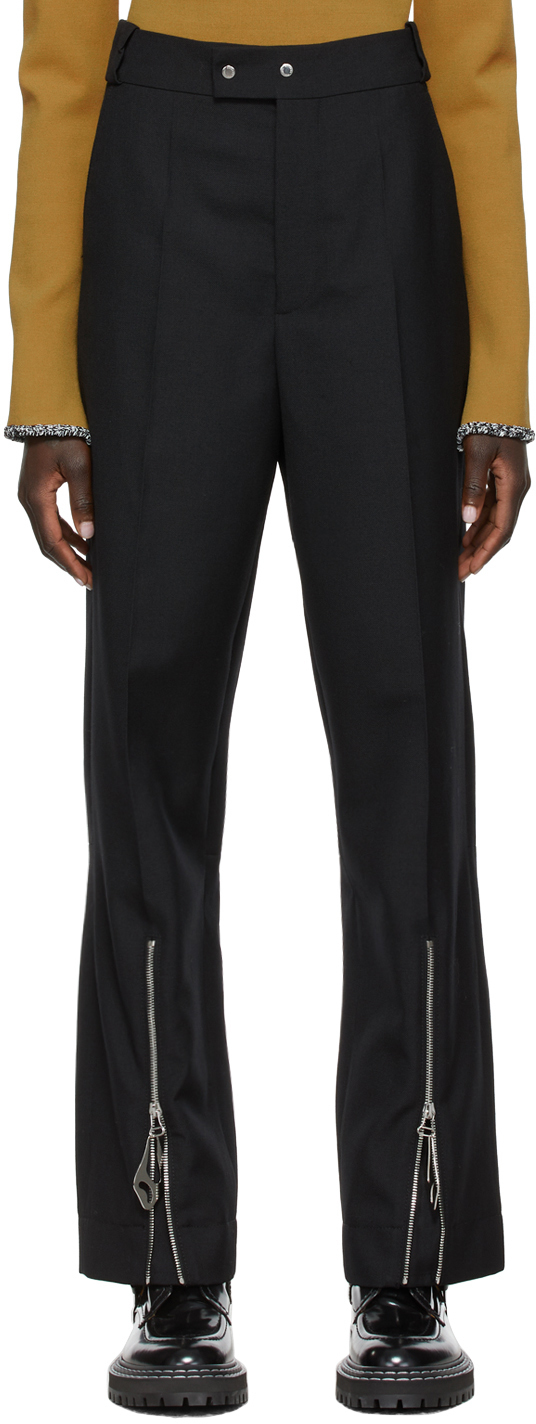 Namacheko Black Front Split Trousers Namacheko