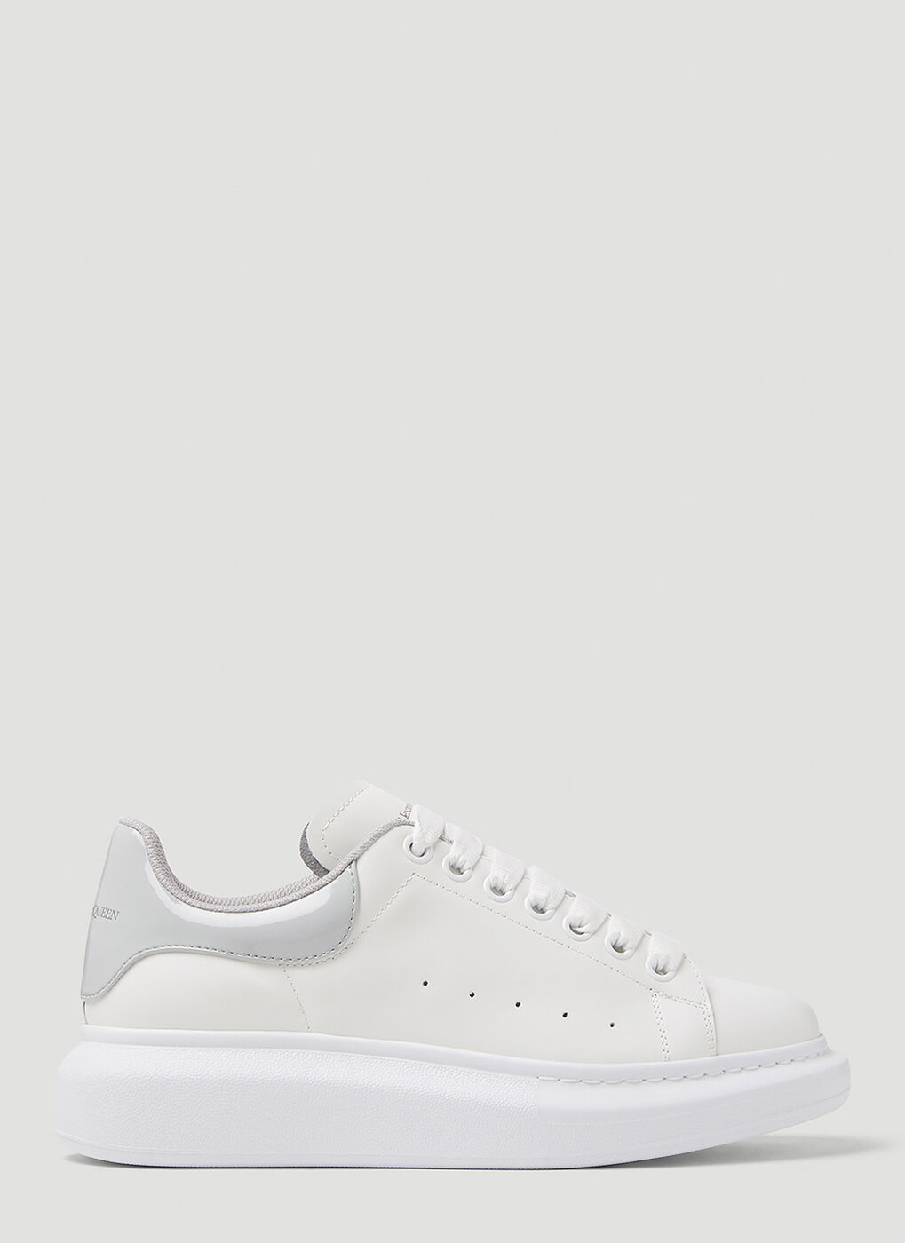 Larry Oversized Sneakers in Silver Alexander McQueen