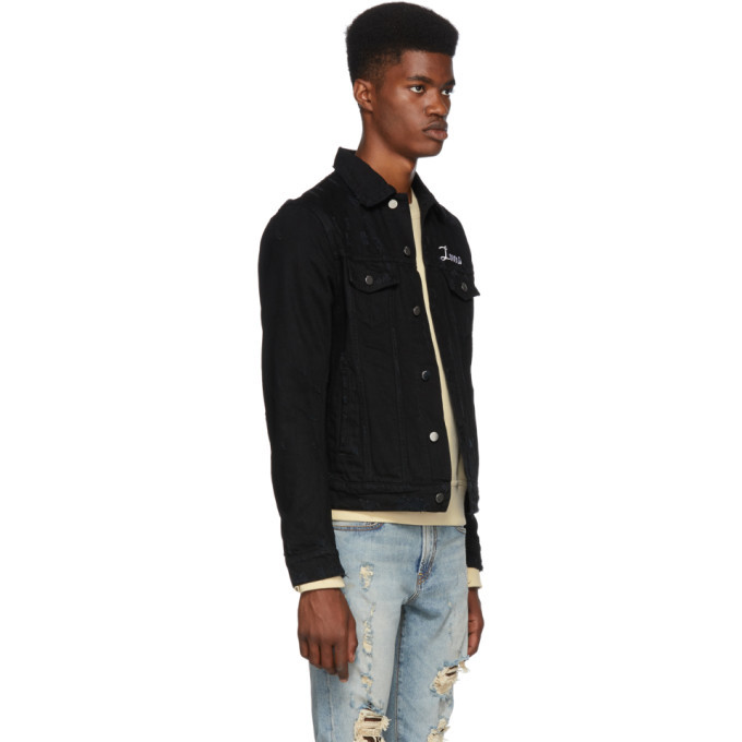 Amiri Black Lovers Trucker Jacket Amiri