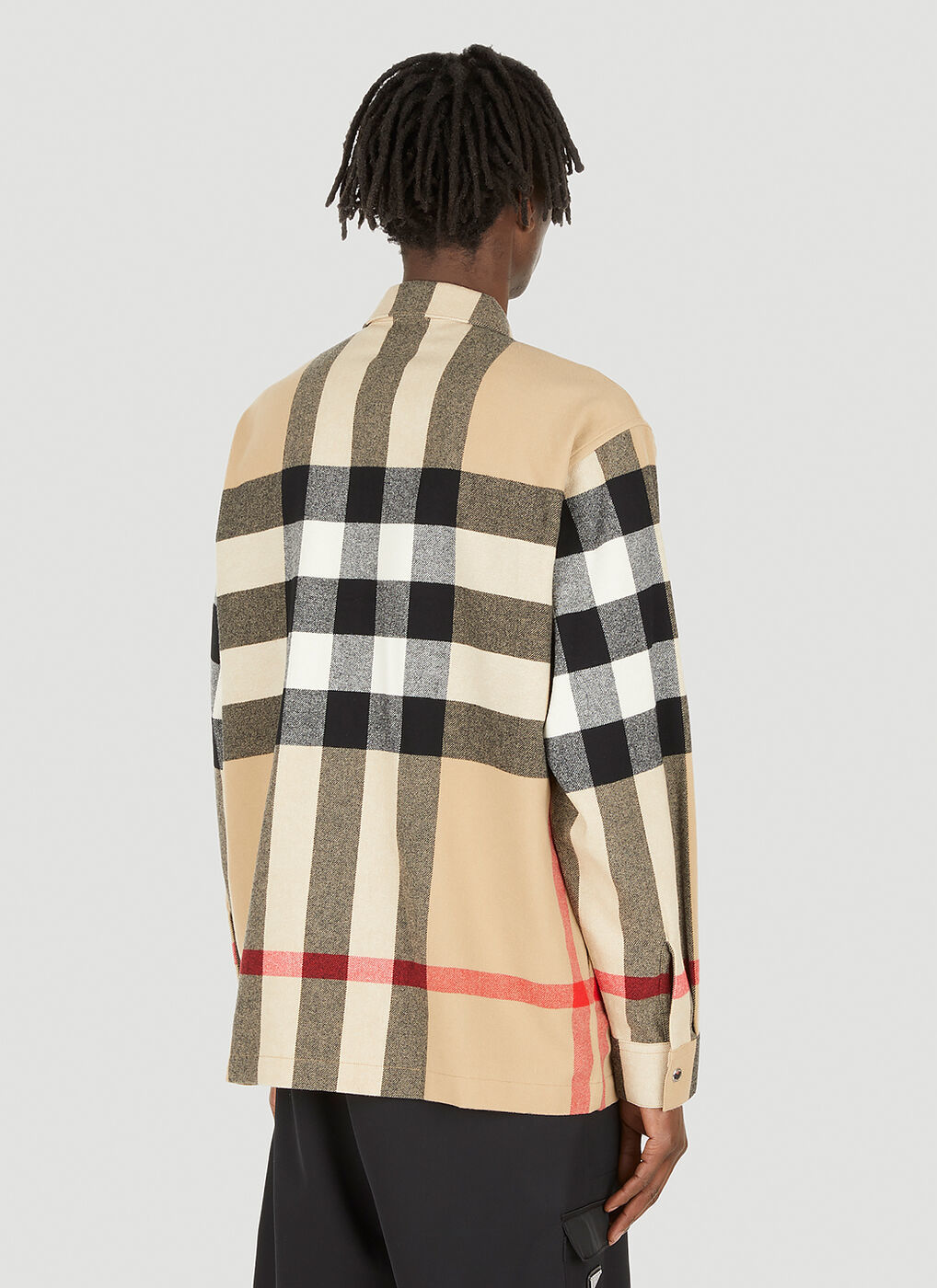 Hague Zip Front Overshirt in Beige Burberry