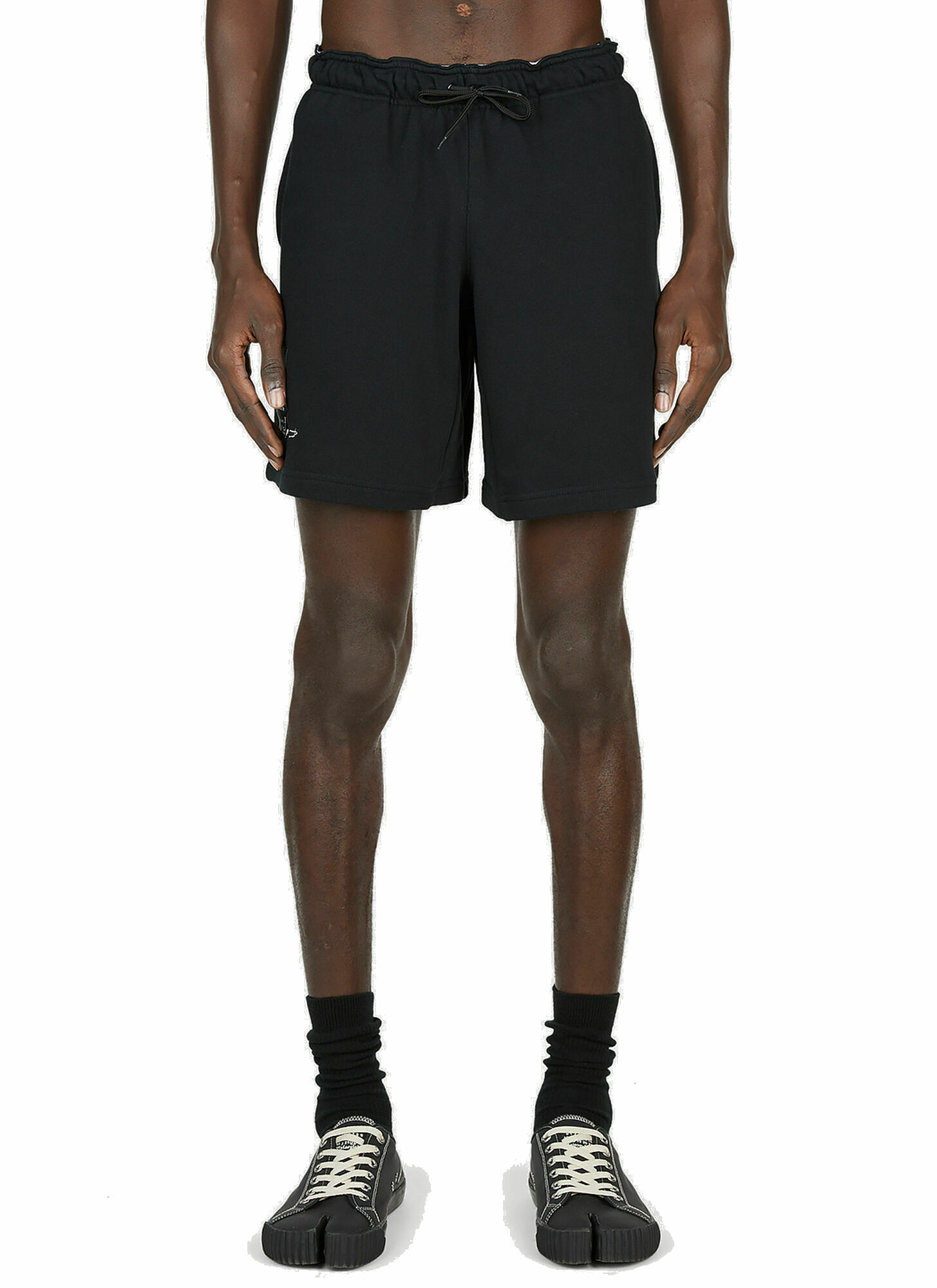 Yohji Yamamoto - x New Era Track Shorts in Black Yohji Yamamoto