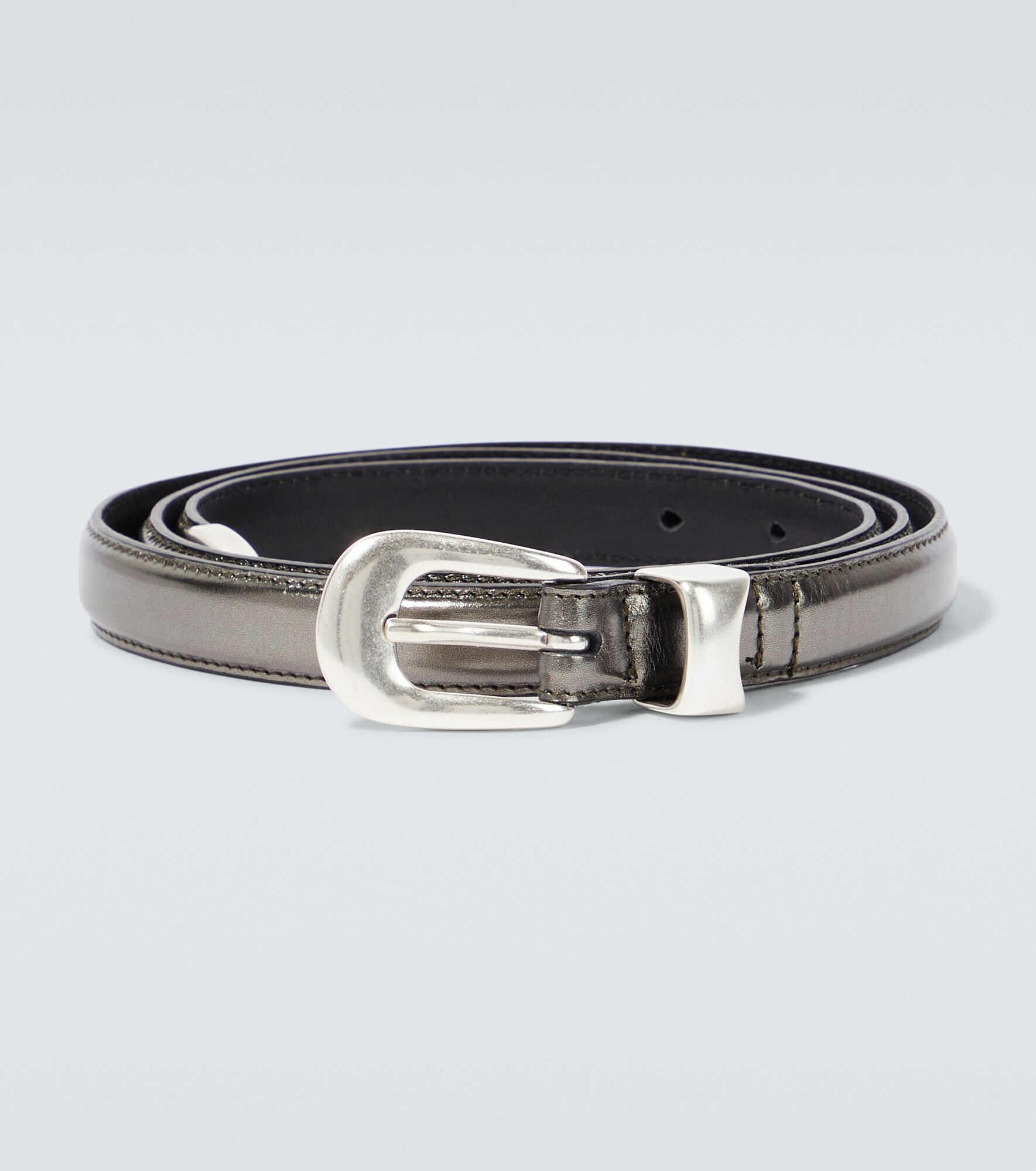 Our Legacy Metallic leather belt Our Legacy