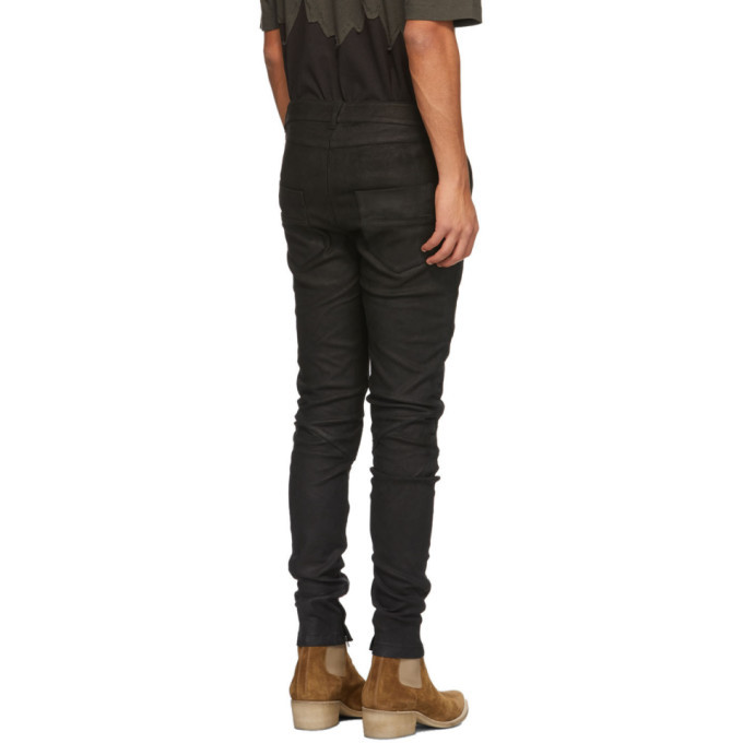 FREI-MUT Black Leather Bass Trousers