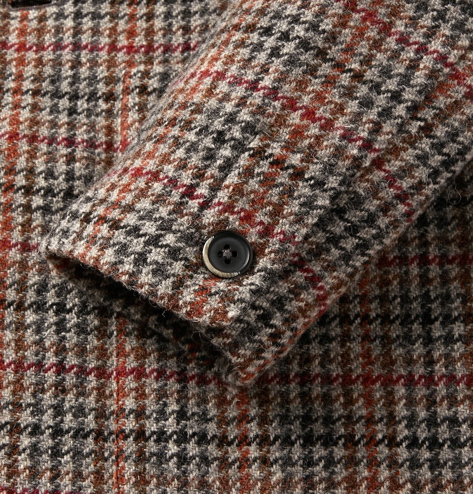 Barena - Houndstooth Wool Blazer - Brown Barena