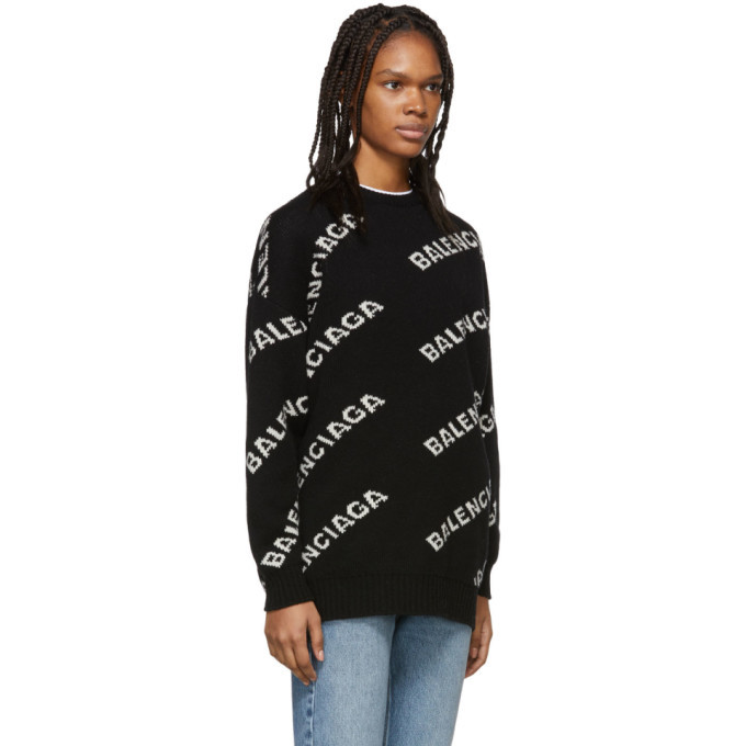 balenciaga logo sweater